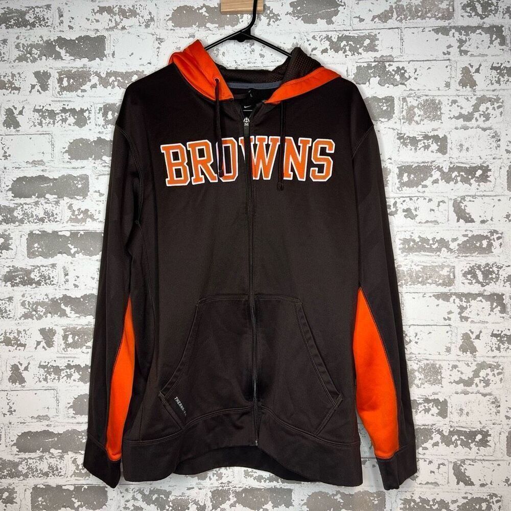 Nike therma fit zip up Cleveland browns hoodie